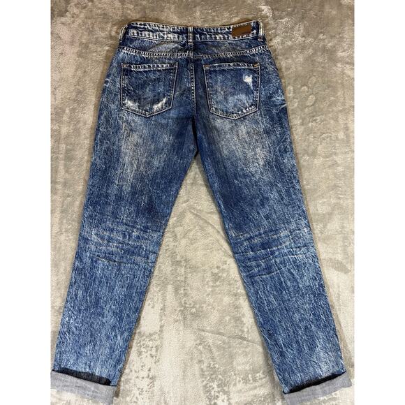 Garage Jeans women’s 0 Retro look Cropped Acid Wash Distressed Casual boyfriend - Picture 2 of 5